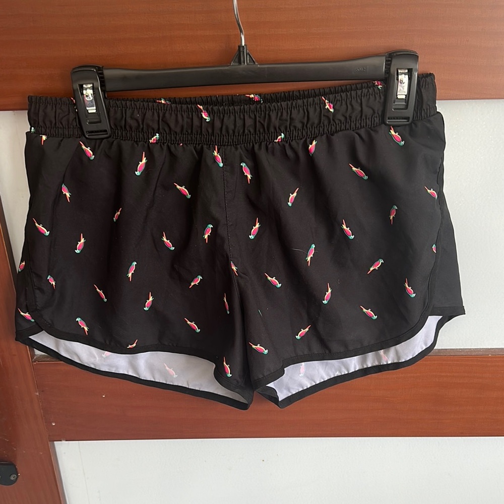 Old Navy Black and Pink Athletic Shorts Moisture-Wicking